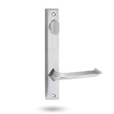 Lockwood 4904/116SC - Interior Narrow Plate - Square-End Brass - Lever 116 - Satin Chrome