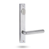 Lockwood 4904 Square End Plate with Turn & 104 Lever - Satin Chrome