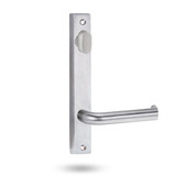 Lockwood 4904 Square End Plate with Turn & 102 Lever - Satin Chrome