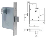 Lockwood 3571 Mortice Deadlock Cylinder Both Sides