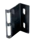 Whitco Bass Sliding - Satin Chrome Screen Door Stegbar Strike - Black