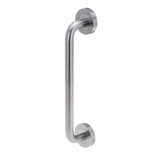 Lockwood 1220 Symphony Exterior Blank Round Rose with B4 D-Pull - Satin Chrome