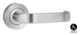 Lockwood 4904/74SC - Interior Narrow Plate - Square-End Brass - Lever 74 - Satin Chrome