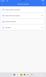 McGrath TT-Lock management App: Smartphone example screenshots