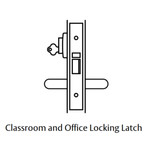 Lockwood 3572 Classroom Lock & Cylinder - Satin Chrome