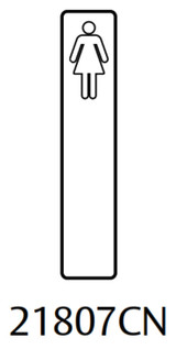 Lockwood 218 Exterior Plate Female Symbol Outline - Satin Stainess Steel