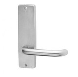 Lockwood 1909 Square End Plate with Fixed 70 Lever - Satin Chrome