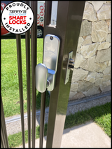 BL2000SC Borg Digi-Mech 2000 Knob and Medium Lever Satin Chrome Installed by Terry's Gold Coast Smart Locks