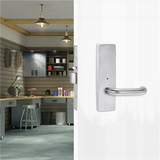 Lockwood 1822 Square End Plate with LED & 70 Lever - Satin Chrome