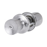 Lockwood 534 Series Key In Knob Glass Door Set 5mk - Satin Chrome