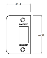 Lockwood Nexion Standard D-Strike with Screw Kit – Satin Stainless Steel