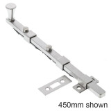 Lockwood Concealed Fix Panic Bolt 450mm - Satin Chrome
