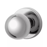 Lockwood 2904 Round End Plate with Turn & 20 Knob - Satin Chrome