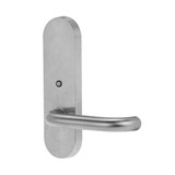 Lockwood 2822 Round End Plate with LED & 70 Lever - Satin Chrome