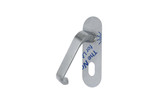 Lockwood 212 Exterior Plate with Cylinder Hole & Lever 131 - Satin Stainess Steel