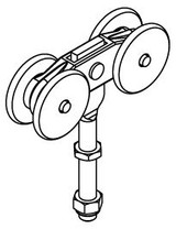 Henderson 307 Hang307 Hanger Metal Door Extended Bolt