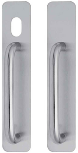 Lockwood 218 Exterior Plate Male Symbol Outline - Satin Stainess Steel