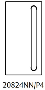 Lockwood 208 Exterior Plate with P3 Pull Handle - Satin Stainess Steel