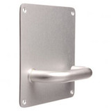 Lockwood 200 Exterior Plate - Lever 155 - Left Hand - Satin Stainless