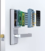 Lockwood Cortex Digital Lockset - CTX530 with 530 Latch, 60mm Backset, Satin Chrome, Fire Rated