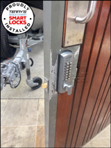 Lockwood DX Digital-Mechanical Keypad with 530 Latch - Satin Chrome (Fire Rated)