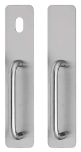 Lockwood 217 Interior Plate Male Text Outline - Satin Stainess Steel