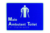 Lockwood Braille Signage Male Ambulant (AS1428.1)