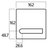 Lockwood 200 Exterior Plate with 131 Lever - Left Hand - Satin Stainess Steel