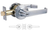 Lockwood 950 Exterior Deadlatch Set - Satin Chrome