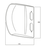 Whitco Security Door Lock Guard - Black