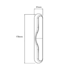 Interlock Albany Endeavour D Handle with Slim Pull - Bi-Parting