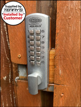Lockwood 002DX Mechanical Digital Keypad Deadlatch with Lever for Opening Inwards Doors