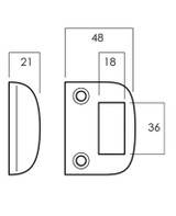 Lockwood 211 Streamlatch - Satin Chrome Pearl