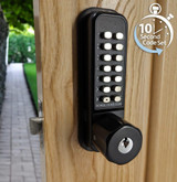 Borg BL2701MGPRO Marine Grade Pro Mechanical Digital Lock - Matt Black - Key Override