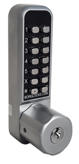 Borg BL2701SCECP Mechanical Digital Lock - Satin Chrome - EasiCode Pro with Key Override