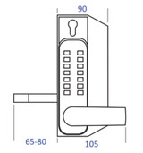 Borg Mechanical-Digital 3175 Gate Back-to-Back Keypads - Key Override