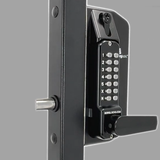 Borg BL3430 Mechanical Digital Gate Lock - Back-to-Back - Key Override & Code Lockout - Marine Grade - Black