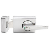 001 Deadlatch w Lvr Timber Frame Strk Chr.Plt