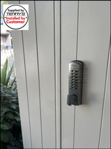 Lockwood 002DX Mechanical Digital Keypad Deadlatch with Lever for Opening Outwards Doors