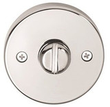 Lockwood 1370 Series External Privacy Indicating Emergency Turn Escutcheon - Satin Chrome