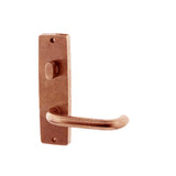 Lockwood 1904 Square Plate with Turn 70 Lever - Architecutural Bronze Unlacquered