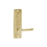 Lockwood 1904 Square Plate with Turn 70 Lever - Satin Brass Unlacquered