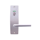 Lockwood 1916 Square End Plate with Privacy Indicating Turn & 97 Lever - Satin Chrome