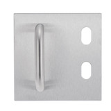 Lockwood 200 Exterior Plate with Two Cylinder Holes & P1 Pull Handle - Right Hand
