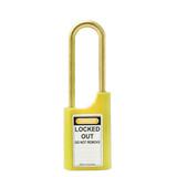 Lockwood 215-Pin 40/2503 Plastic Safety Padlock 40 mm Yellow Body. Brass Shackle (Box of 20)