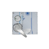 Lockwood 221D Visible Fix Plate with Privacy Indicating Emergency Turn 23 Lever - Left Hand