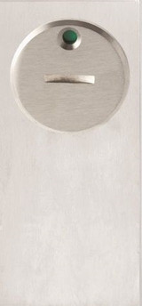 Lockwood 222D Concealed Fix Plate with Privacy Indicating Emergency Turn - Satin Stainess Steel