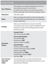 Lockwood 2814 Round End Plate with Privacy Indicating Emergency Turn & 144 Lever
