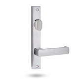 Lockwood 4716 Square End Plate with Privacy Indicating Turn & 76 Lever - Satin Chrome