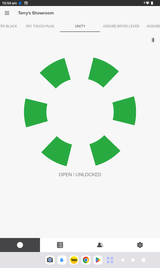 Yale Smartlock App: Smartphone example screenshots